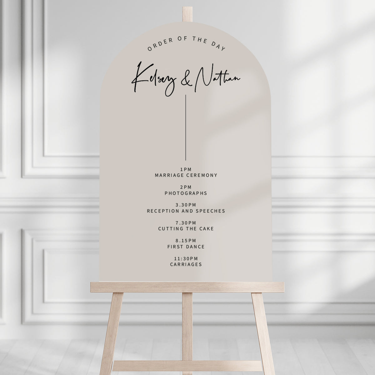 Kelsey Order of the Day Sign