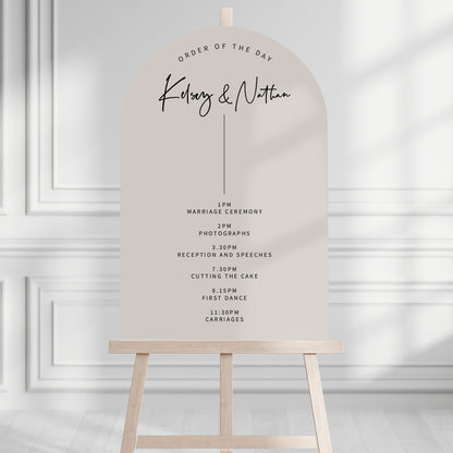 Kelsey Order of the Day Sign
