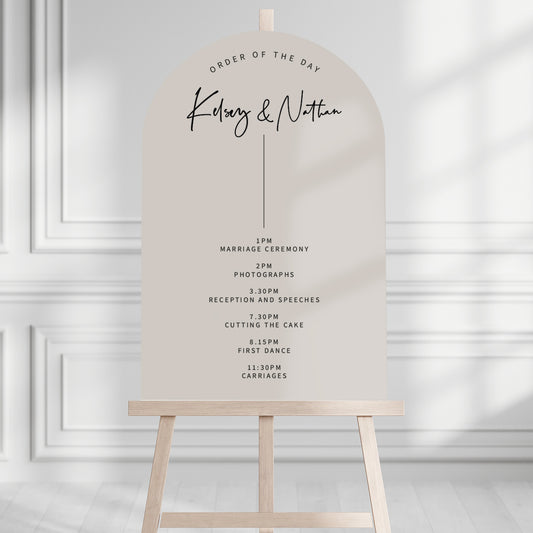 Kelsey Order of the Day Sign
