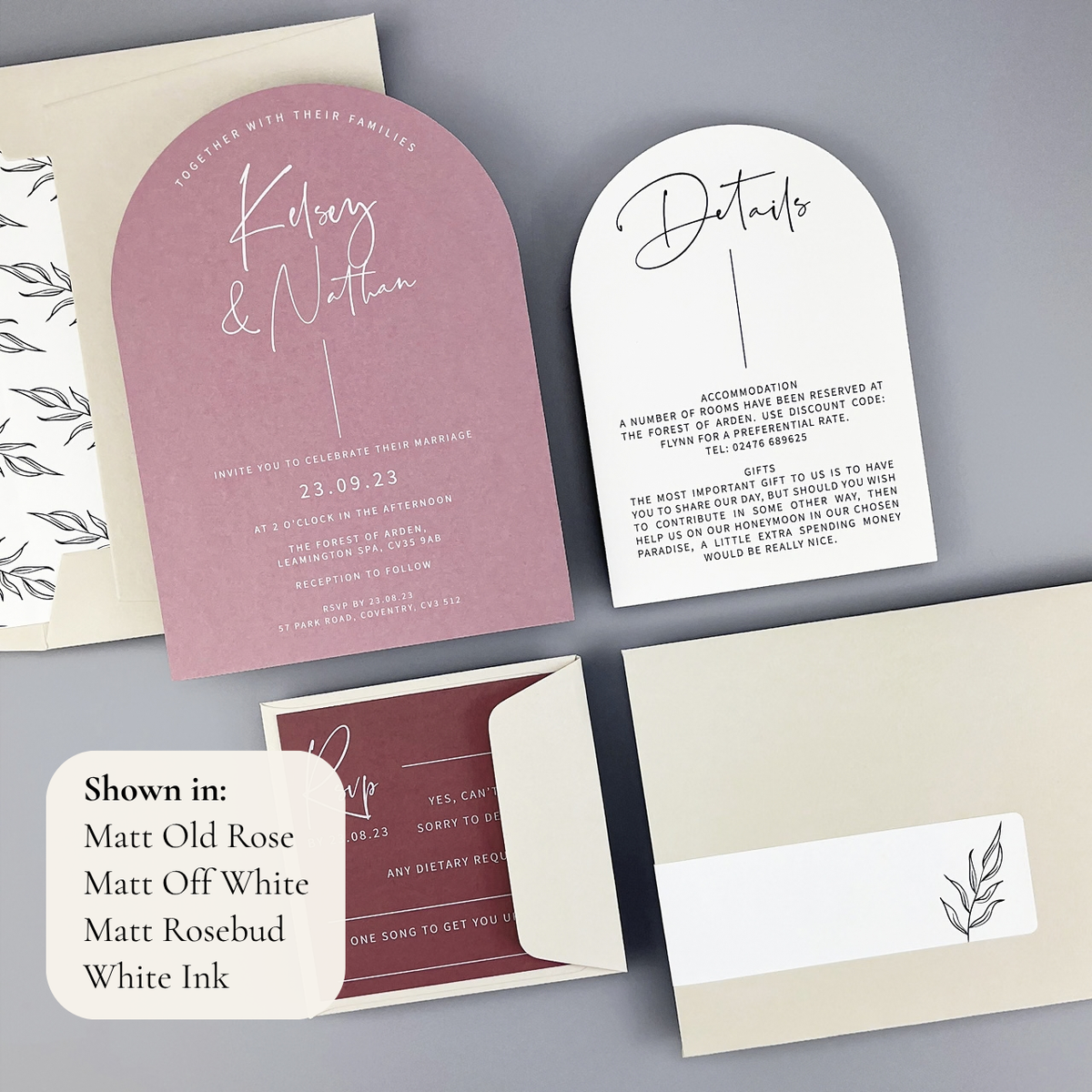 Kelsey Wedding Invitation