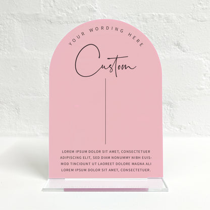 Kelsey Matching Small Table Sign