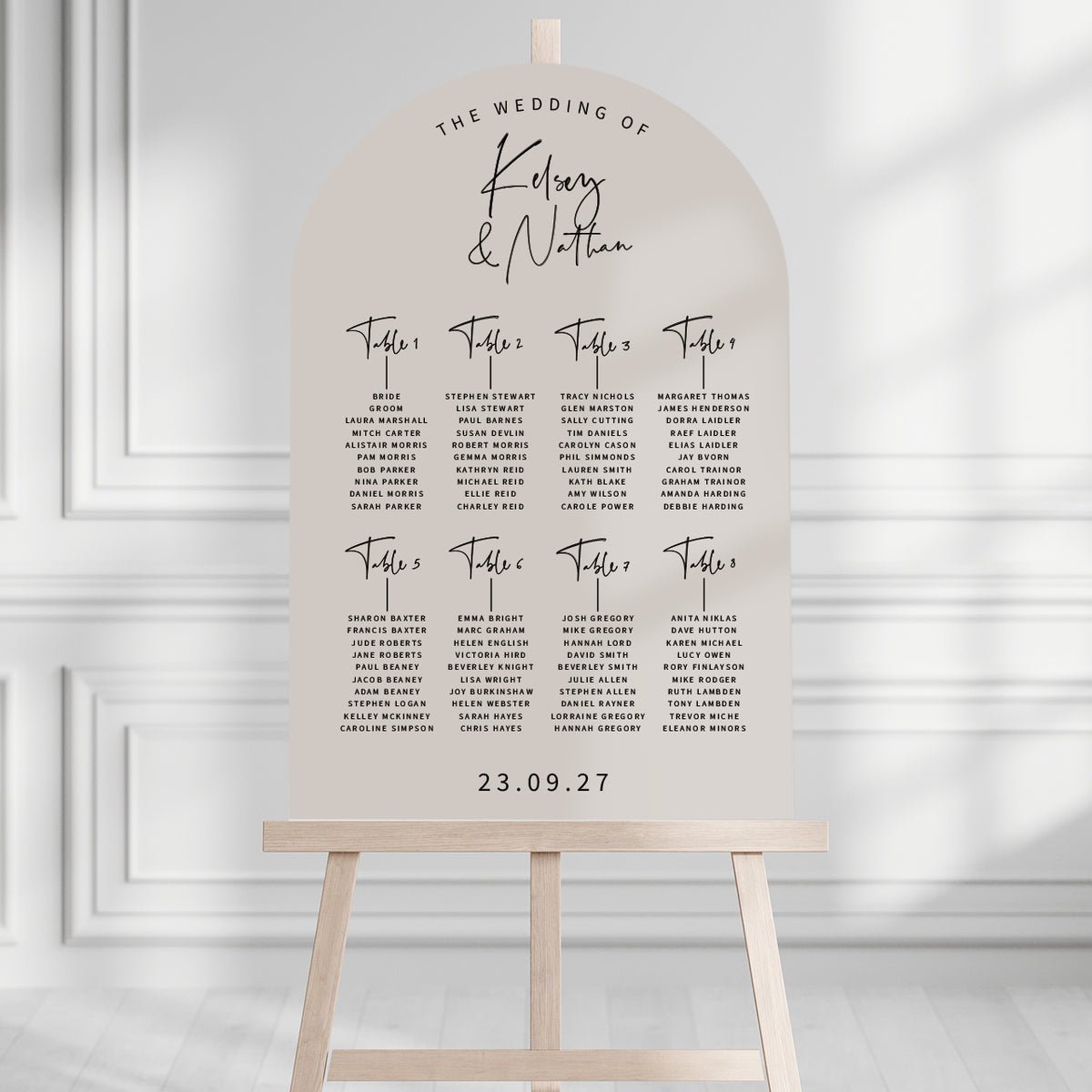 Kelsey Seating Plan