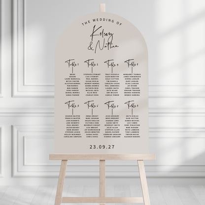 Kelsey Seating Plan