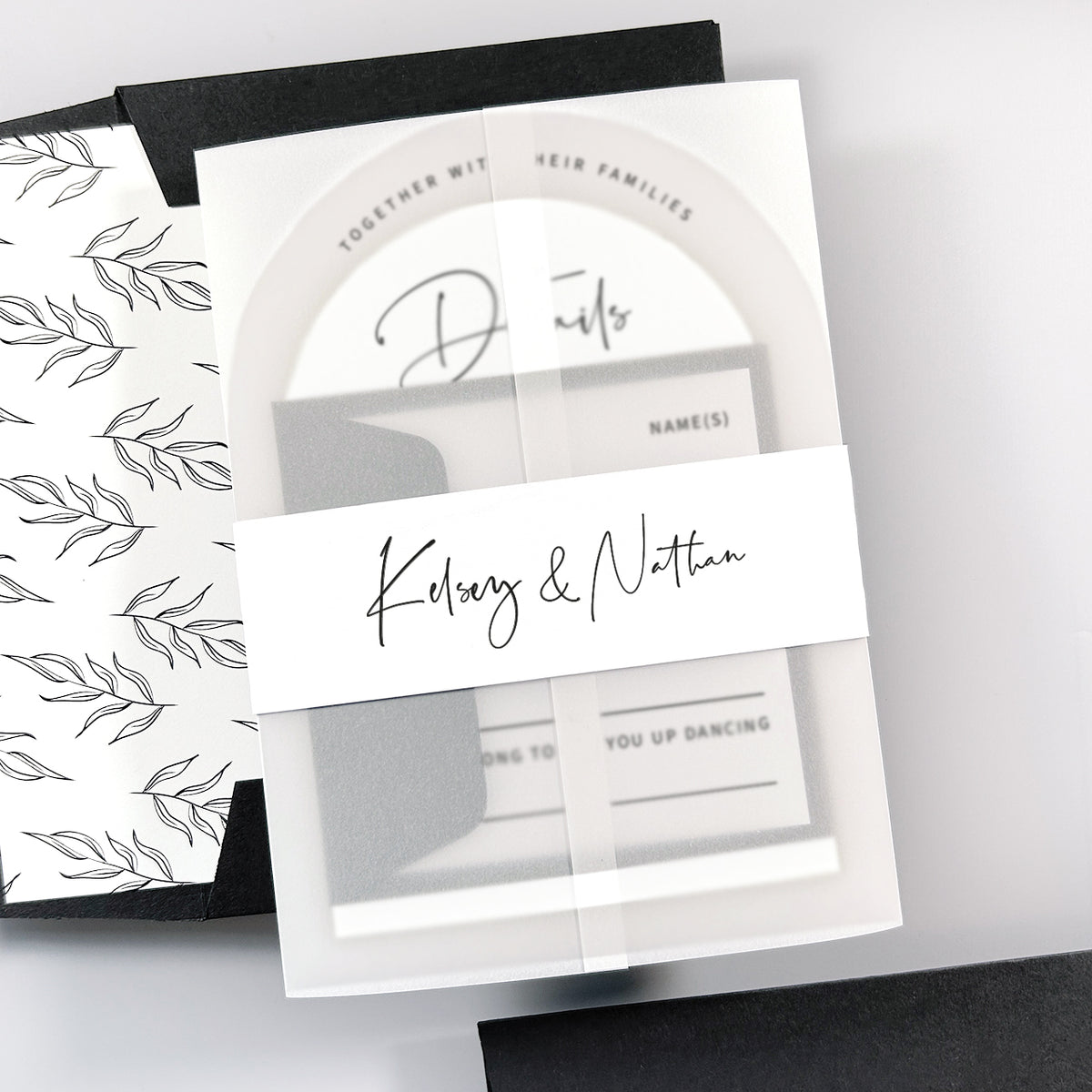 Kelsey Wedding Invitation - Greens