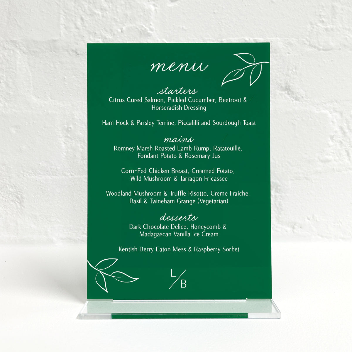 Layla Matching Small Table Sign