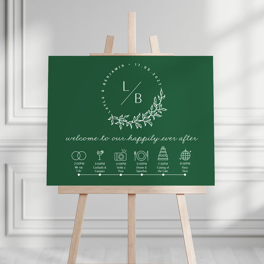 Layla Welcome/Order of the Day Sign