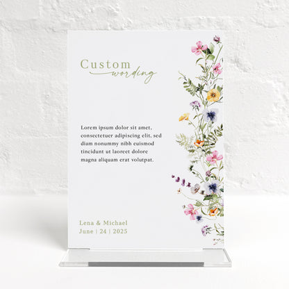 Lena Matching Small Table Sign