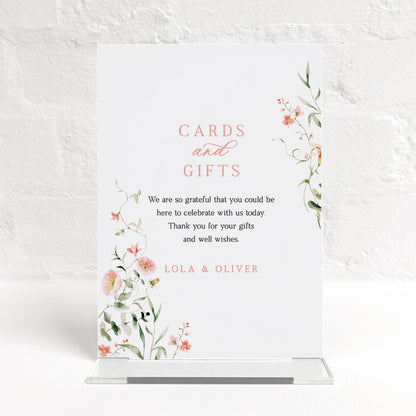 Lola Matching Small Table Sign