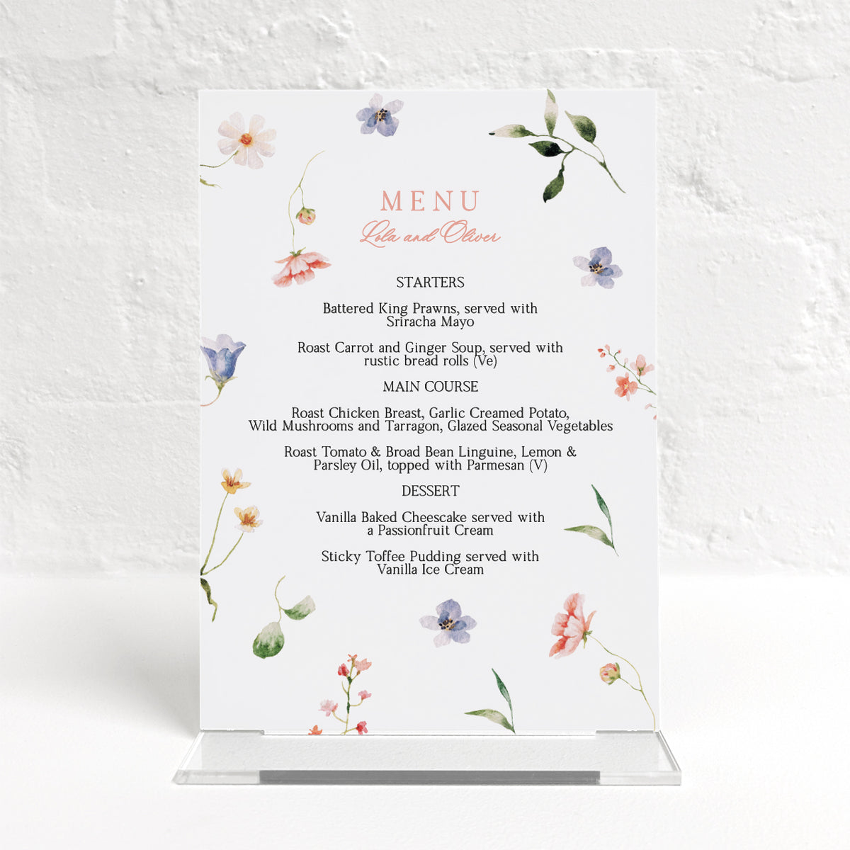 Lola Matching Small Table Sign