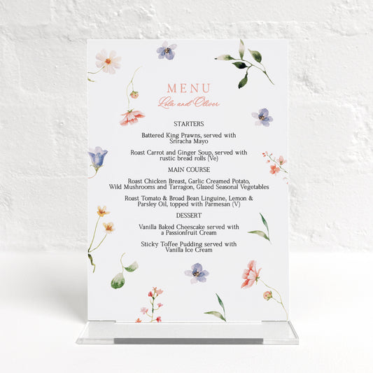 Lola Matching Small Table Sign