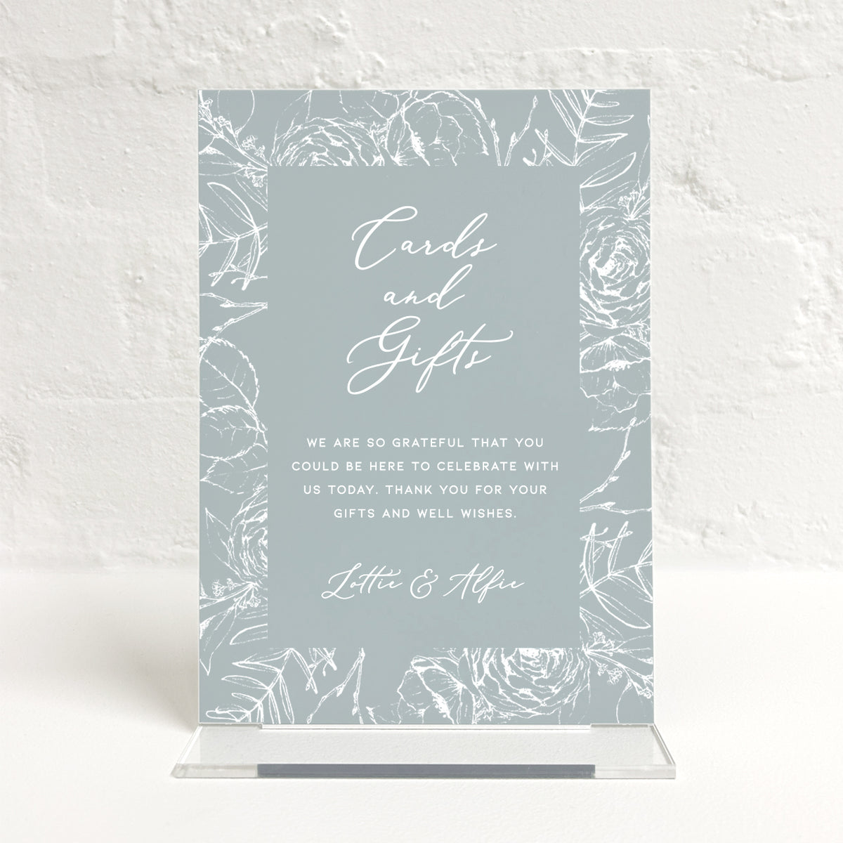 Lottie Matching Small Table Sign