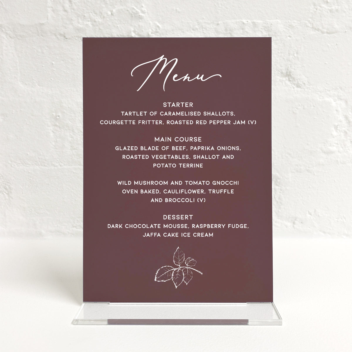 Lottie Matching Small Table Sign