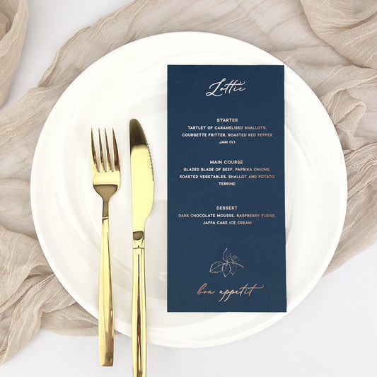 Lottie Personalised Guest Menu