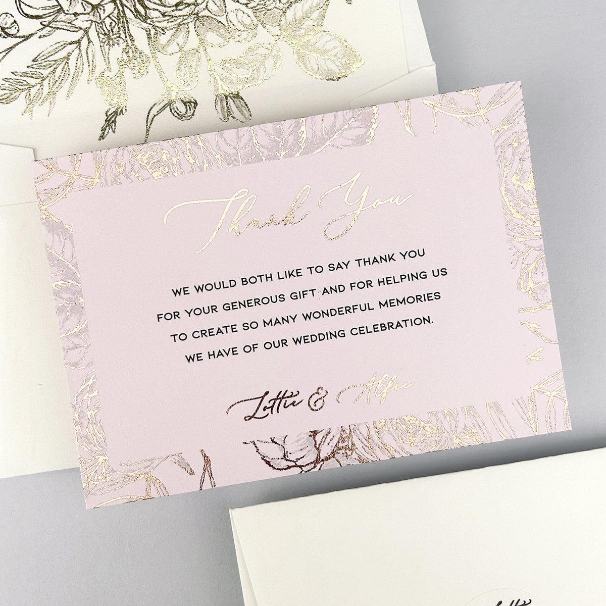 Lottie Thank You Card