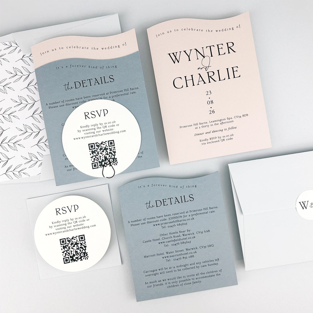 Wynter Wedding Invitation - Blues