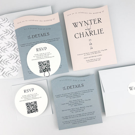 Wynter Wedding Invitation - Blues