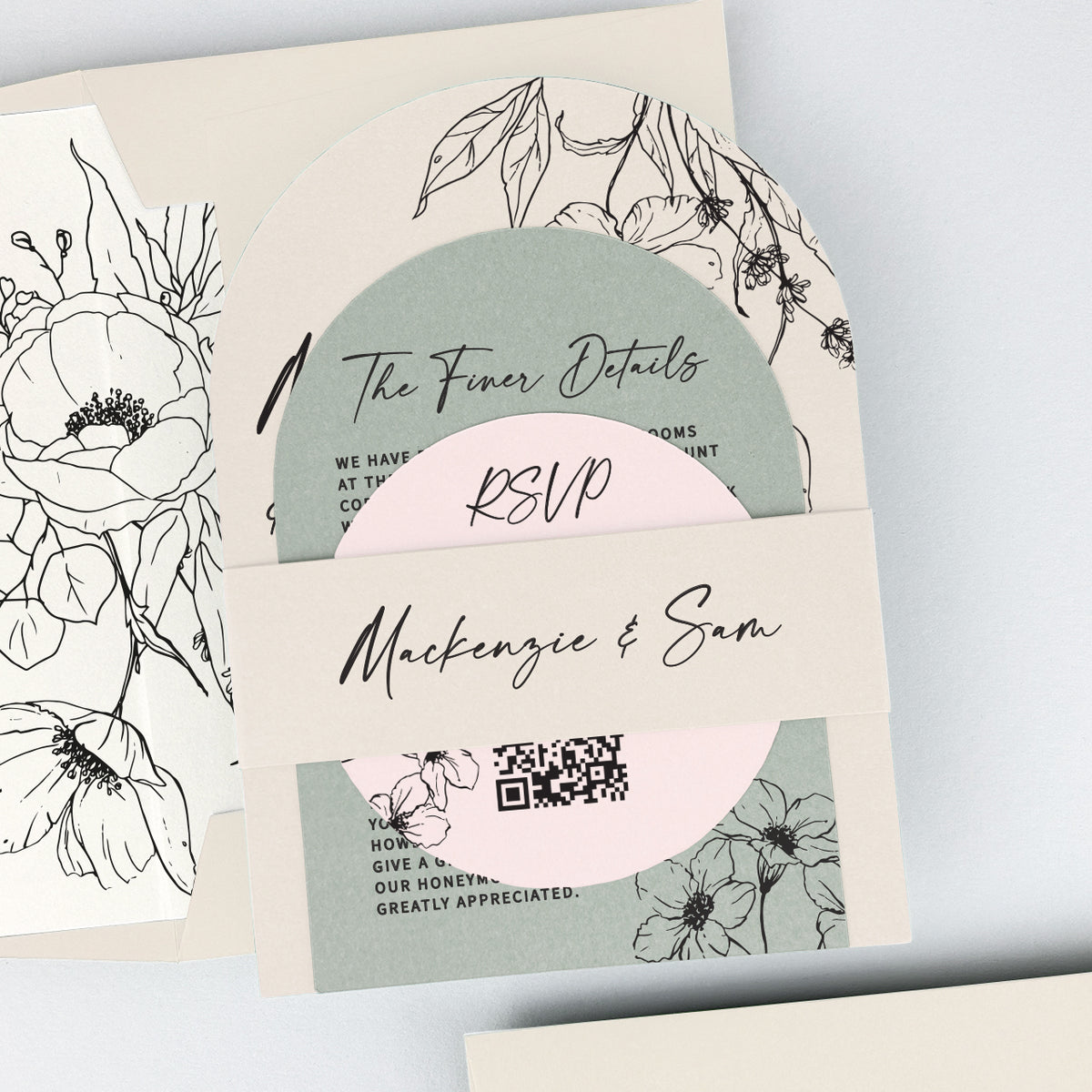 MacKenzie Parcel Wedding Invitation