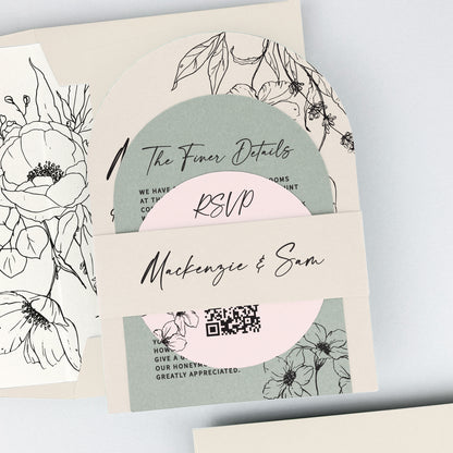 MacKenzie Parcel Wedding Invitation
