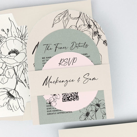 MacKenzie Parcel Wedding Invitation