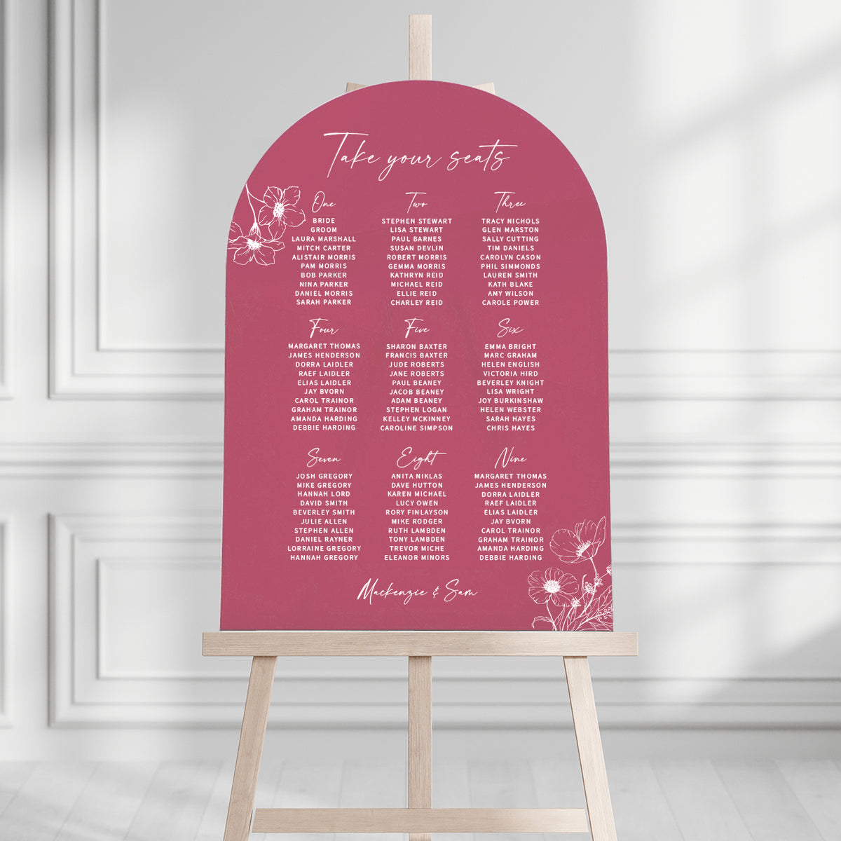 MacKenzie Seating Plan