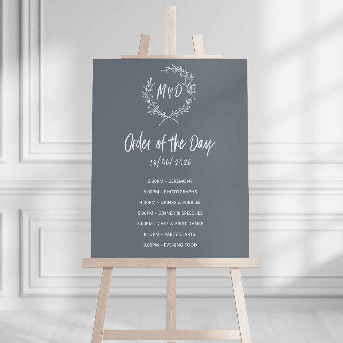 Maddison Order of the Day Sign