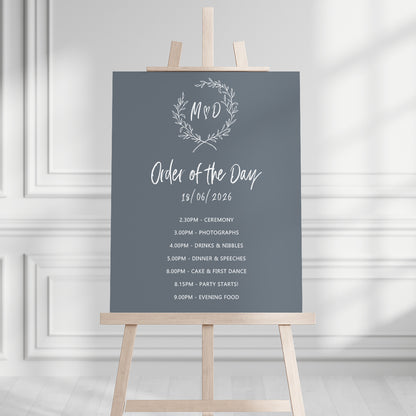 Maddison Order of the Day Sign