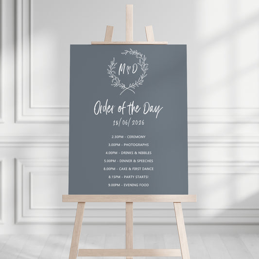 Maddison Order of the Day Sign