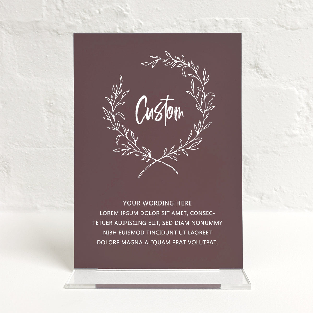 Maddison Matching Small Table Sign