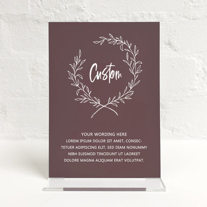 Maddison Matching Small Table Sign