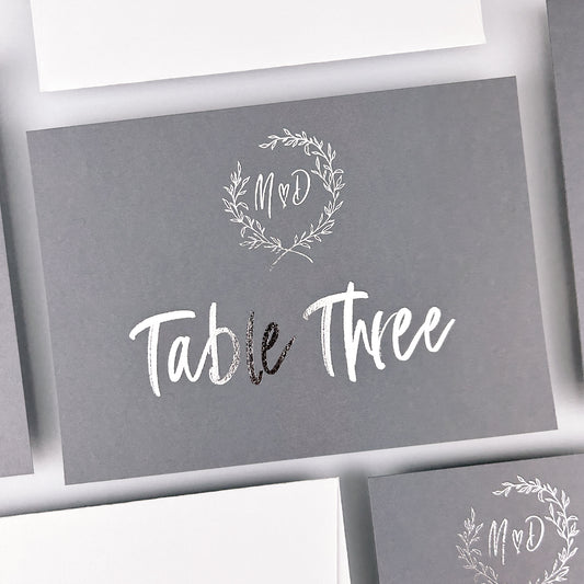 Maddison Table Name / Number