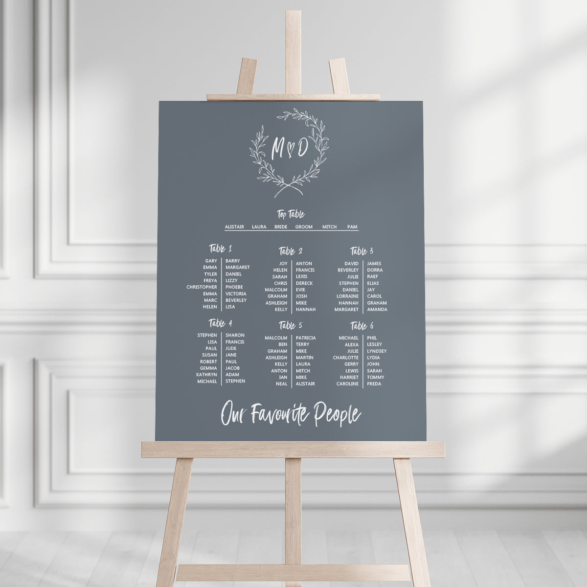 Maddison Seating Plan