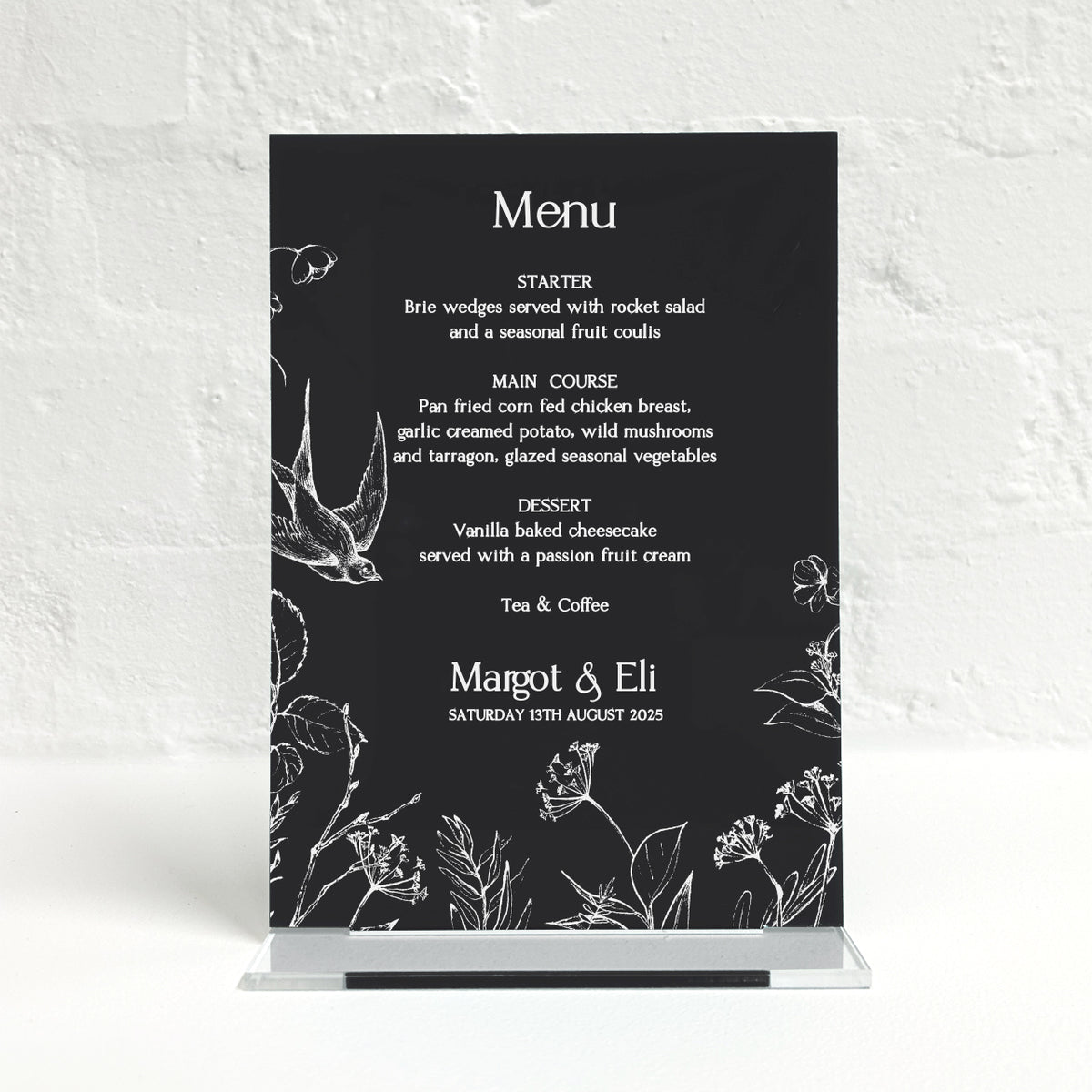 Margot Matching Small Table Sign