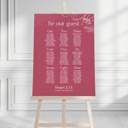 Margot Seating Plan