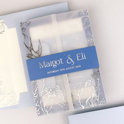 Margot Wedding Invitation - Blues
