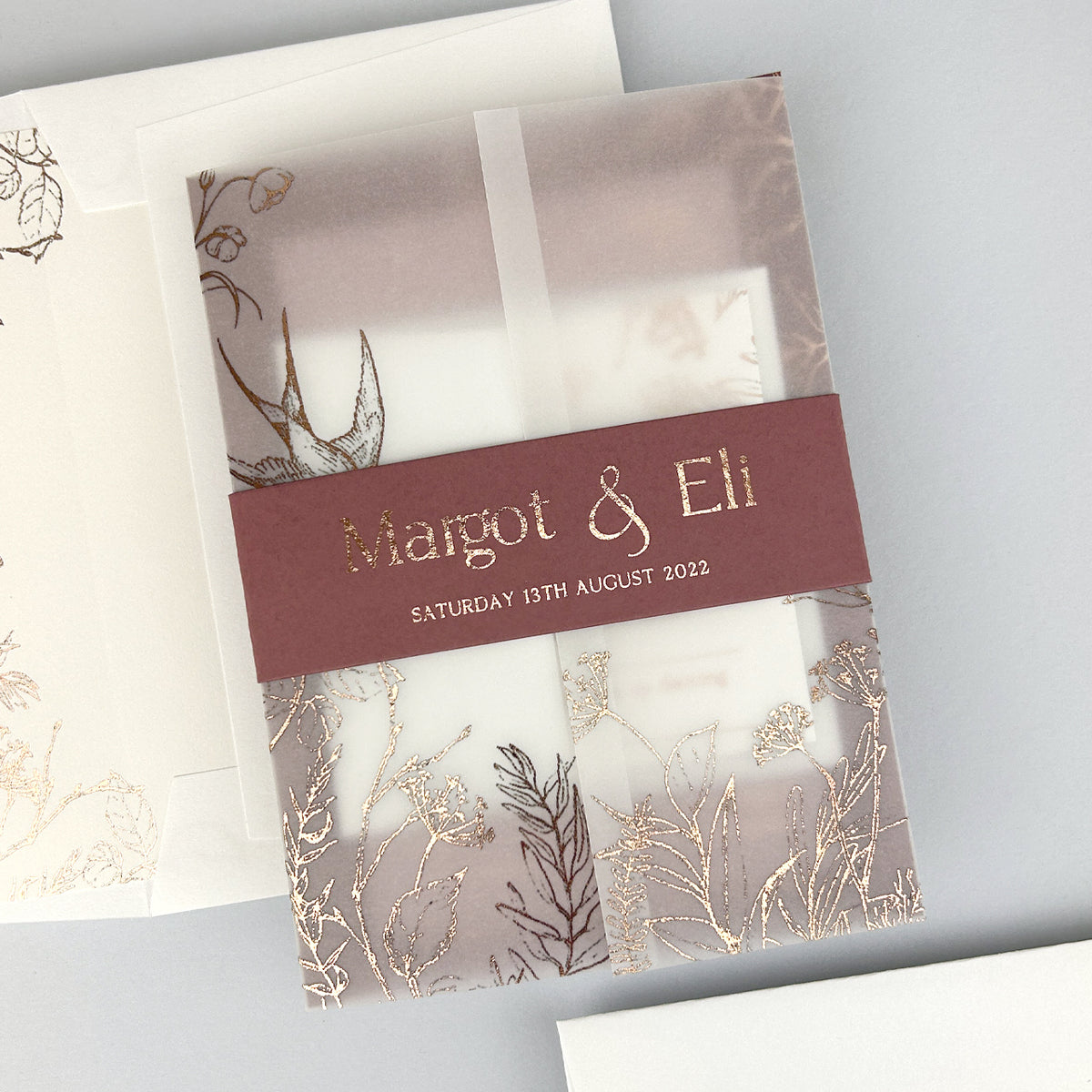 Margot Wedding Invitation - Pinks