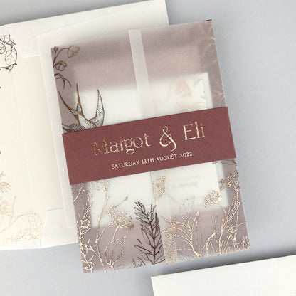 Margot Wedding Invitation - Pinks