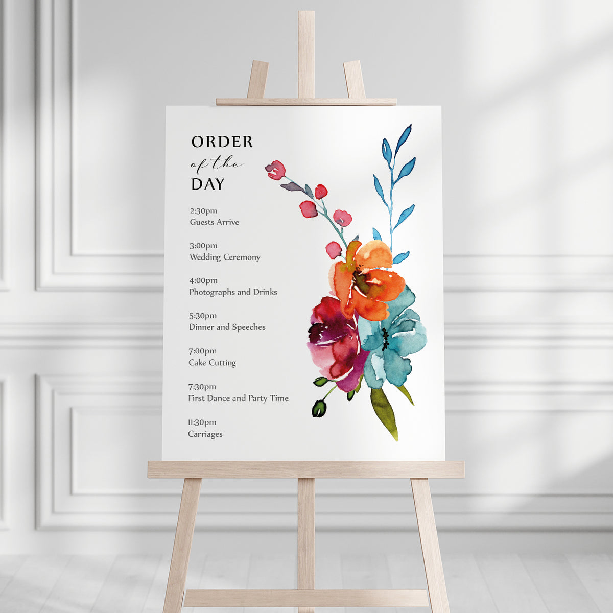 Mia Order of the Day Sign