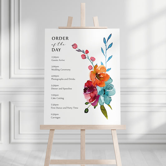 Mia Order of the Day Sign
