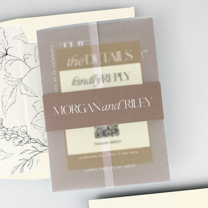 Morgan Wedding Invitation - Neutrals