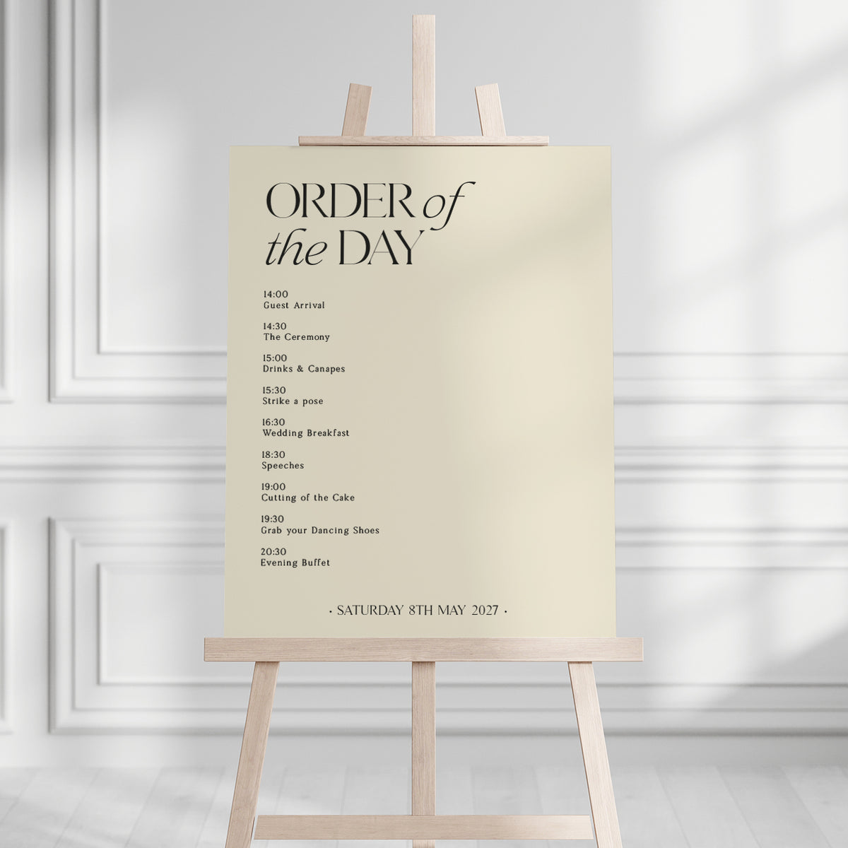 Morgan Order of the Day Sign