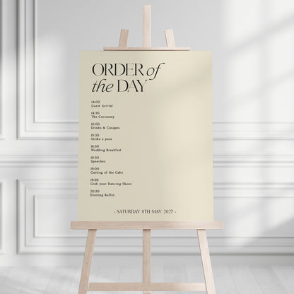 Morgan Order of the Day Sign