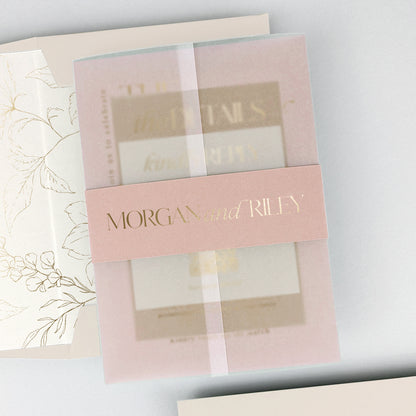 Morgan Wedding Invitation - Pinks