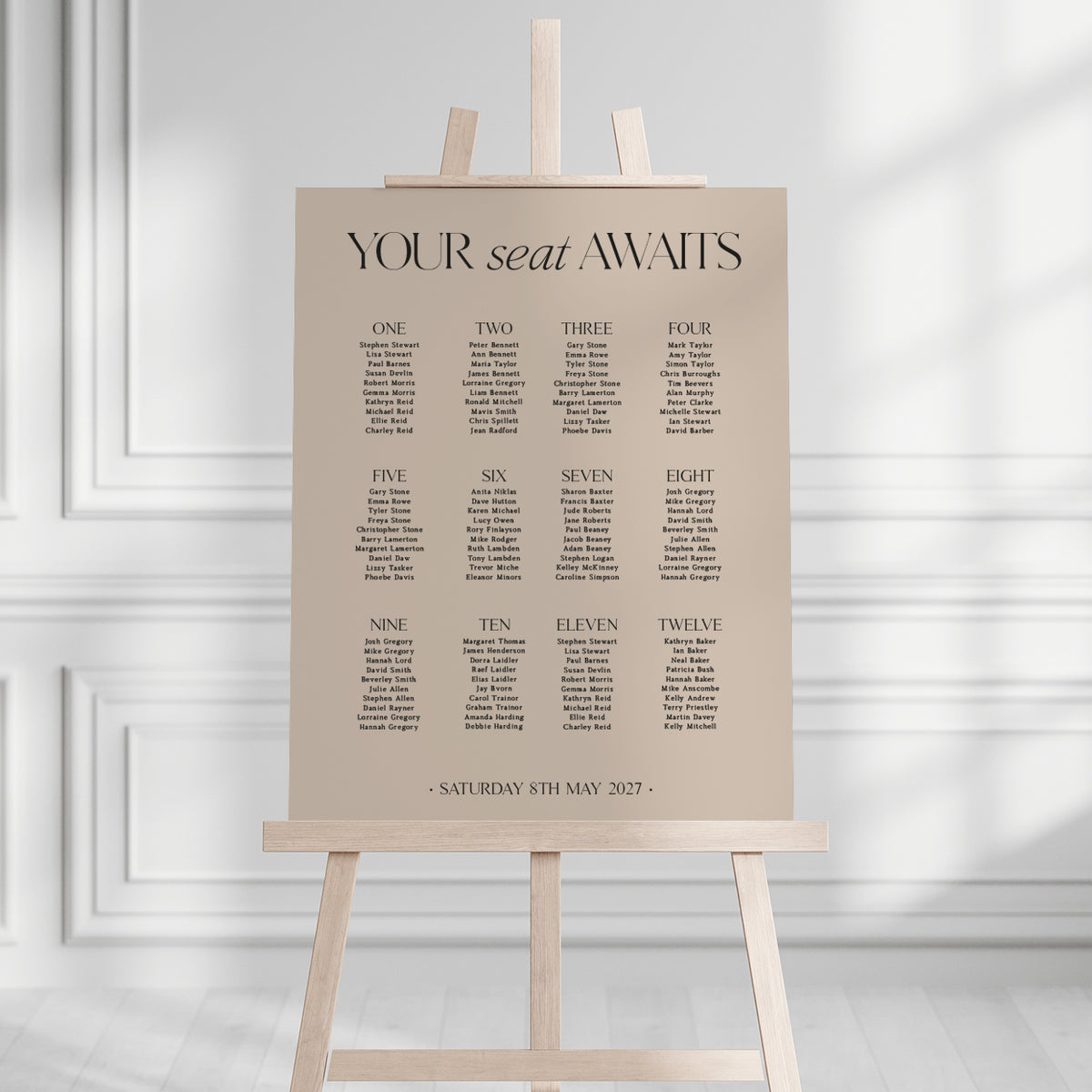 Morgan Seating Plan