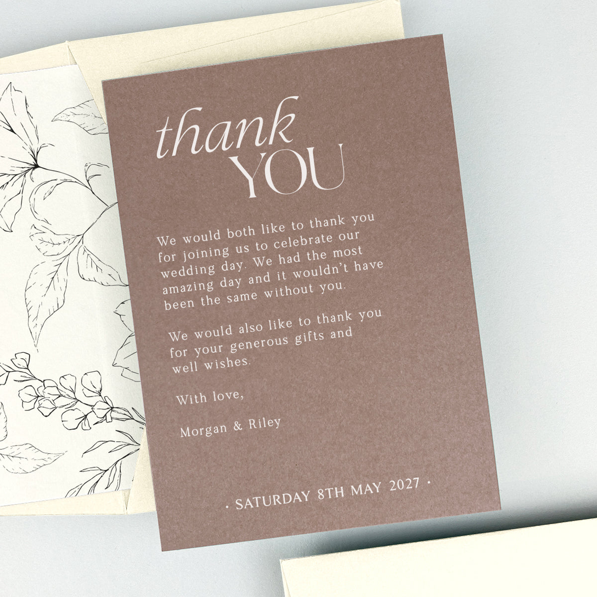 Morgan Thank You Card
