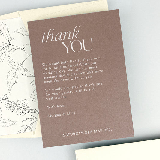 Morgan Thank You Card
