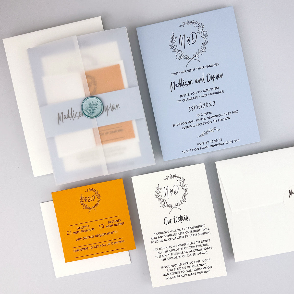 Maddison Wedding Invitation