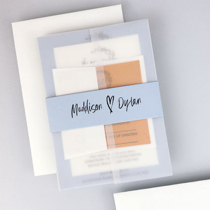 Maddison Wedding Invitation - Blues