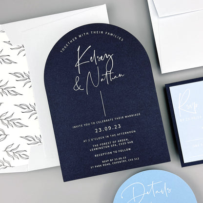 Kelsey Wedding Invitation - Blues