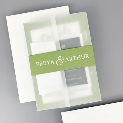 Skyler Wedding Invitation - Greens