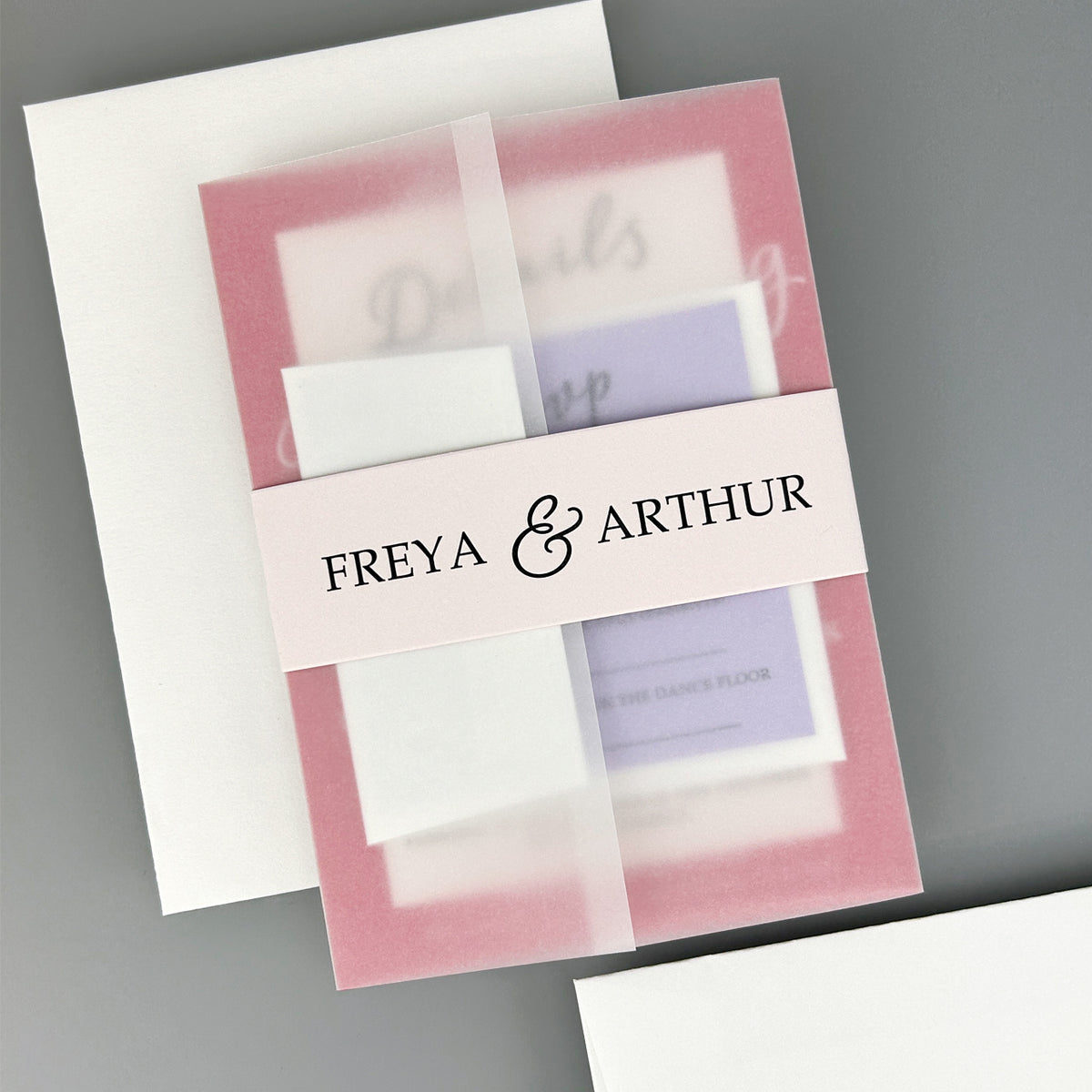 Skyler Wedding Invitation - Pinks